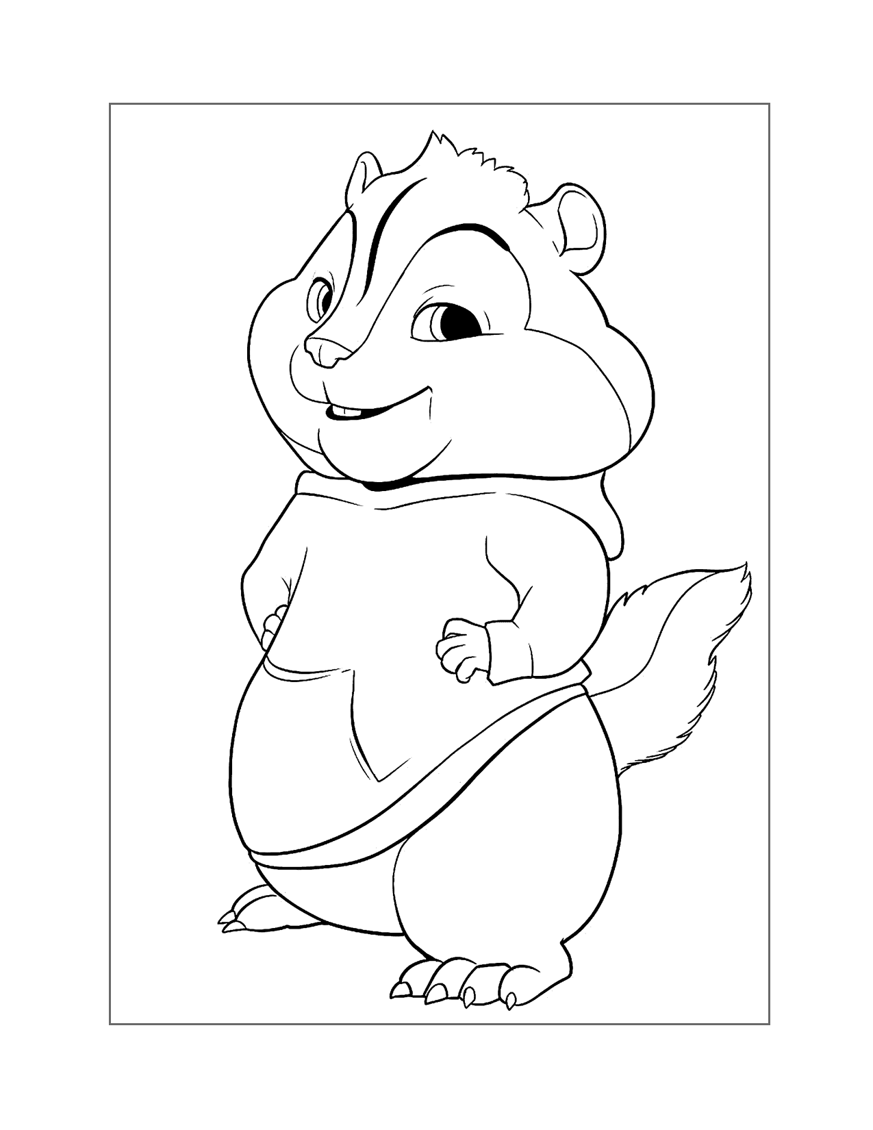 Theodore Chipmunks Coloring Pages