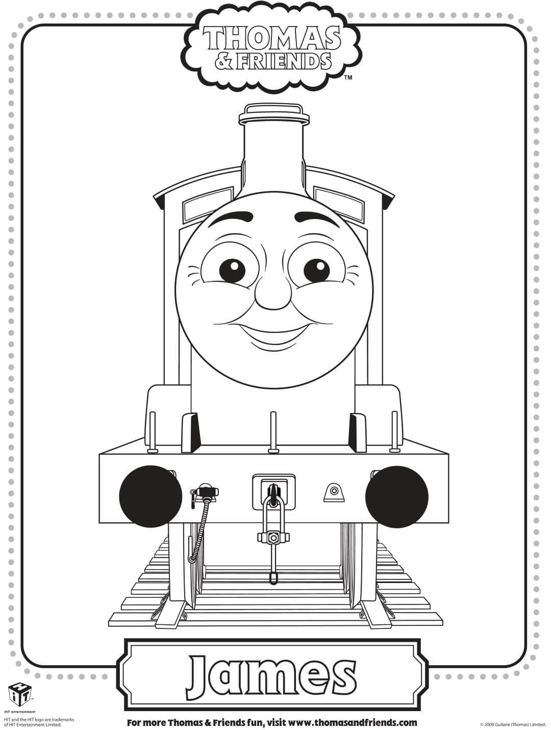 Thomas Coloring Pages James