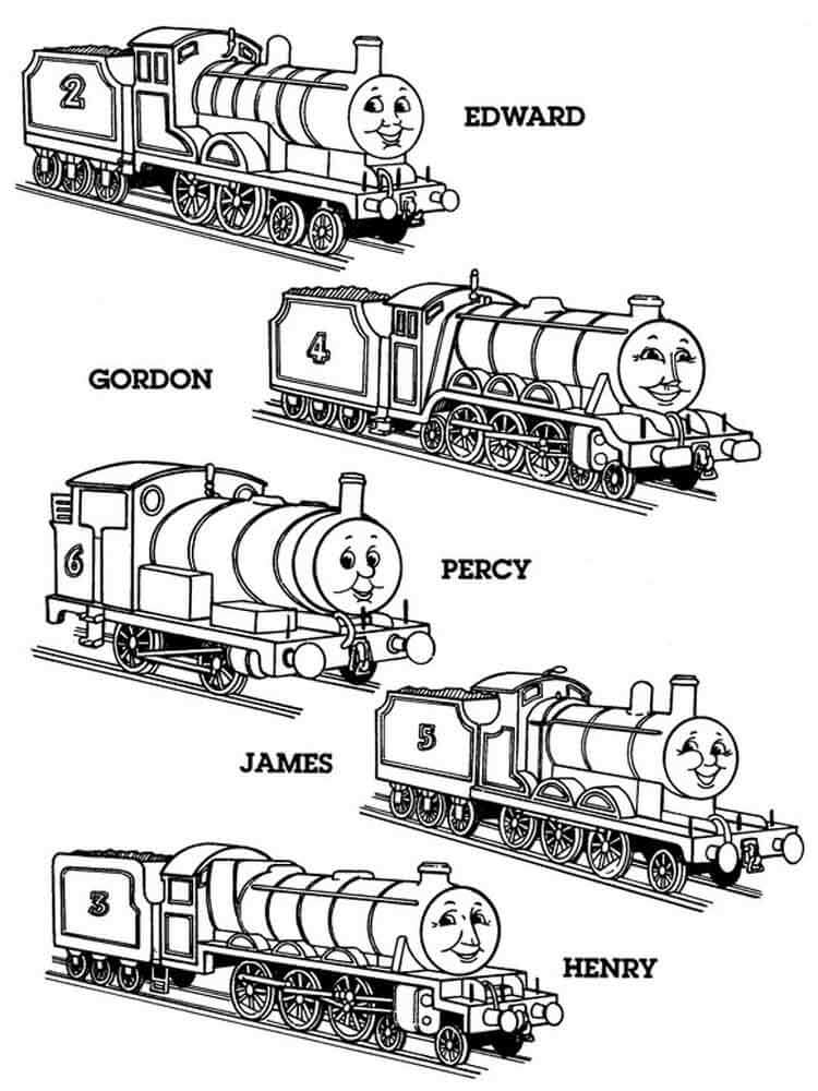 Thomas Friends Coloring Page