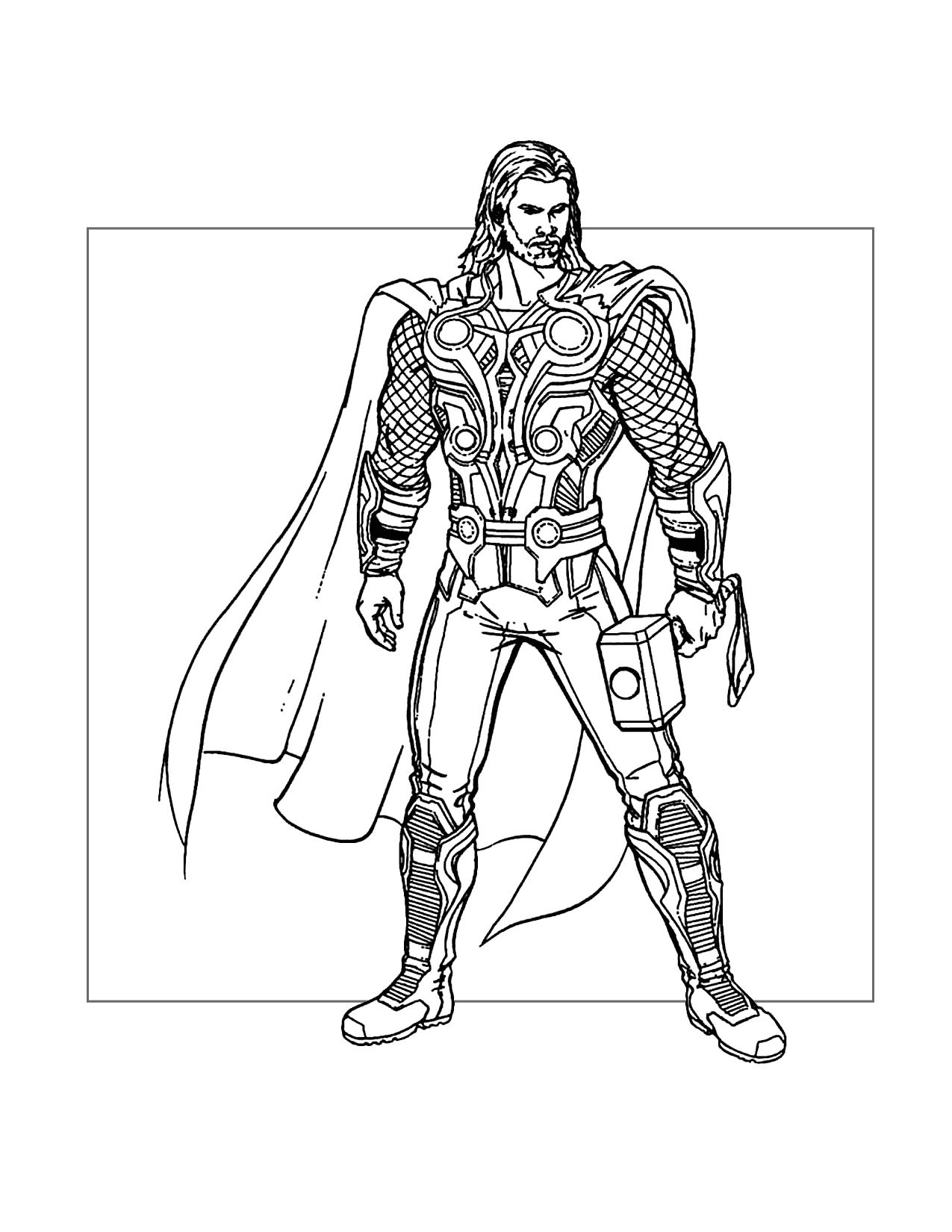 Thor Movie Coloring Page