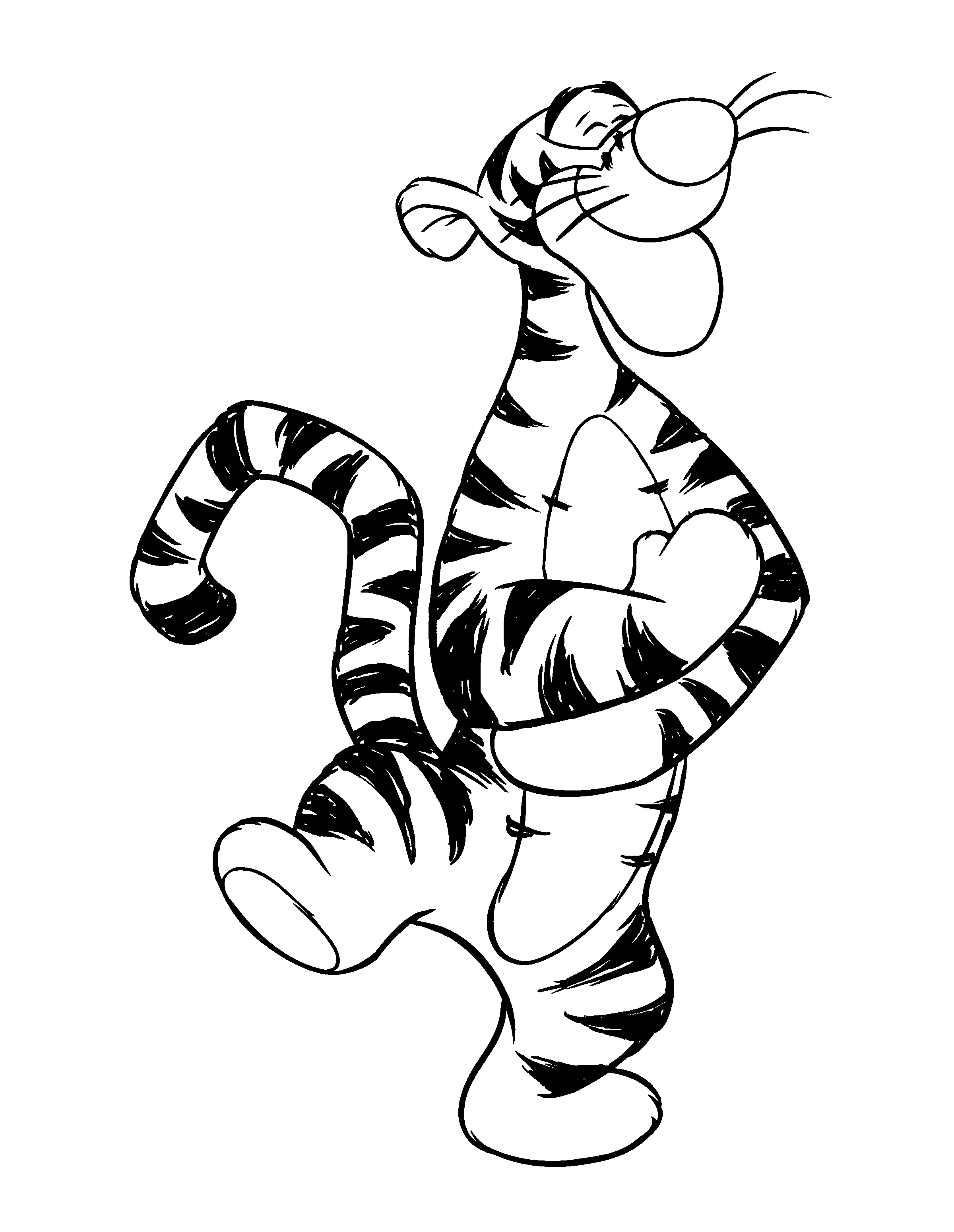 Tigger Winnie the Pooh Coloring Page