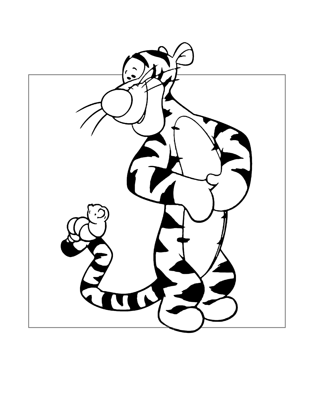 Tigger Finds A Caterpillar Coloring Page