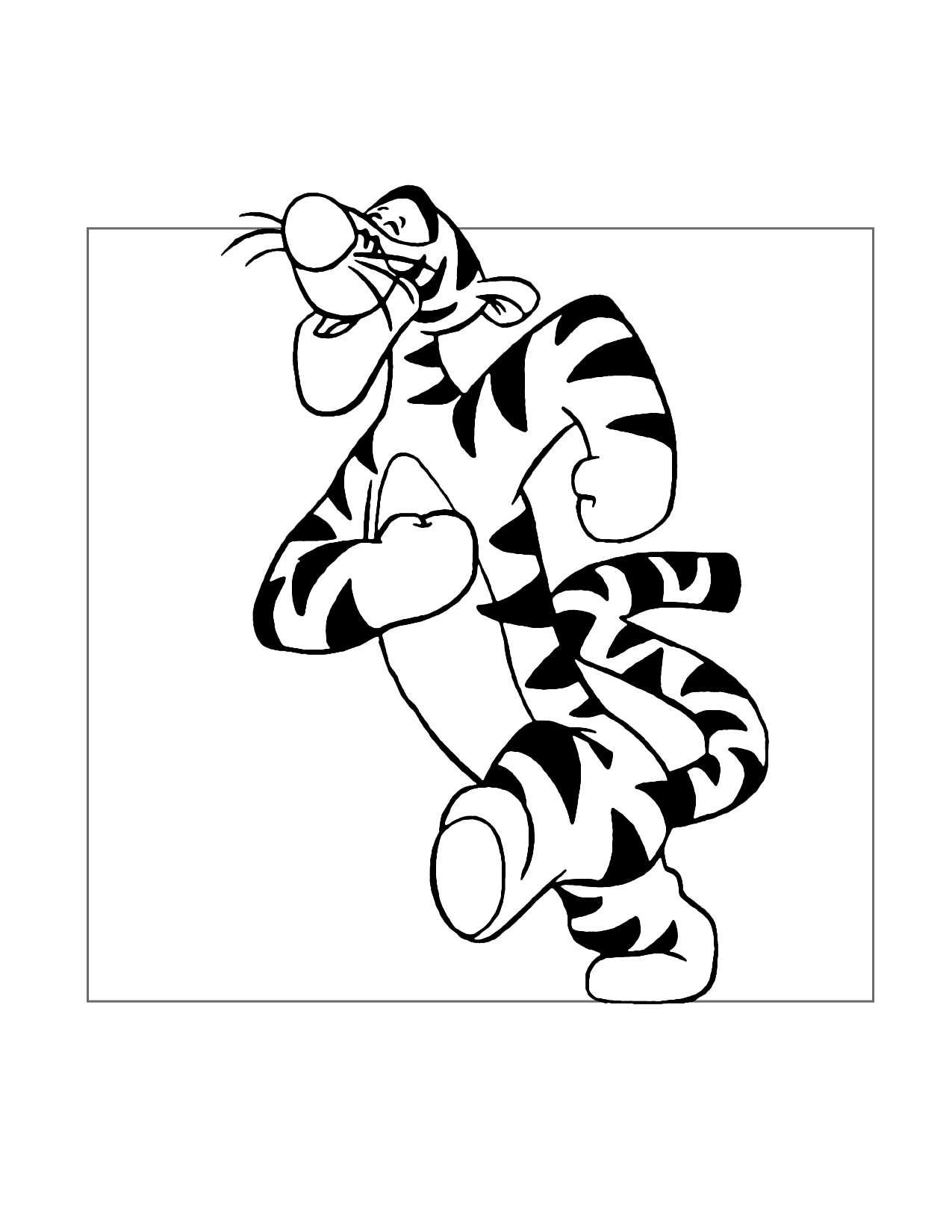 Tigger Is Going Coloring Page
