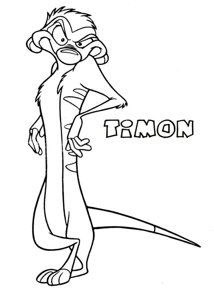 Timon Coloring Pages