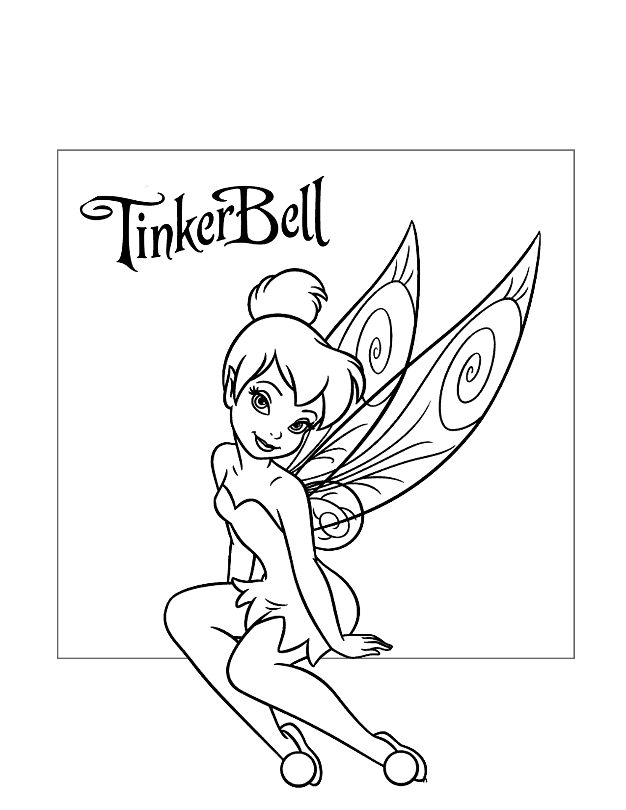 Tinkerbell Coloring Sheet