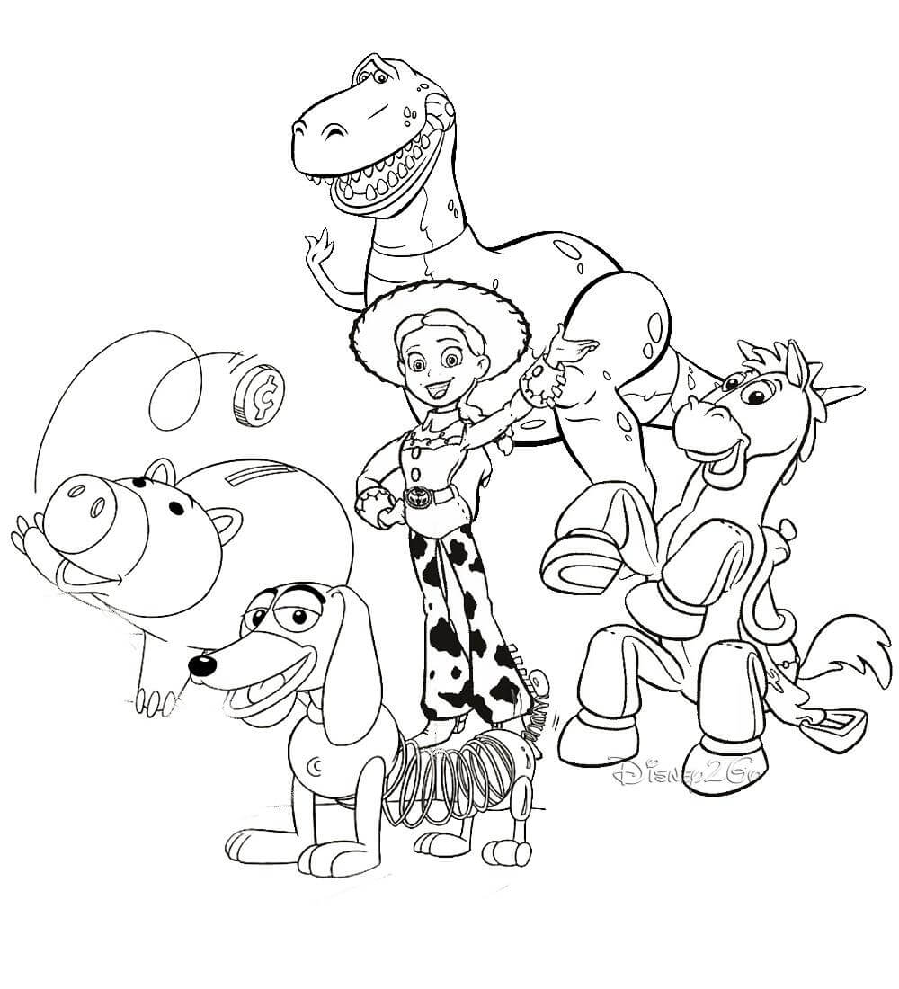 Toy Story Characters Coloring Pages