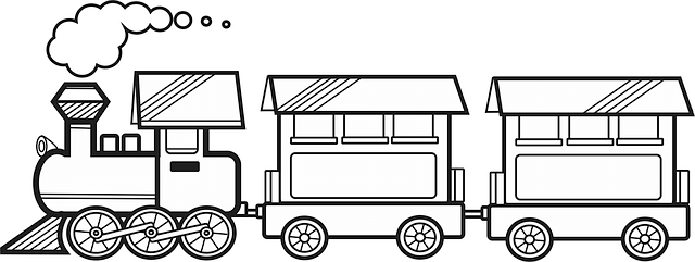 Toy Train Coloring Pages for Boys