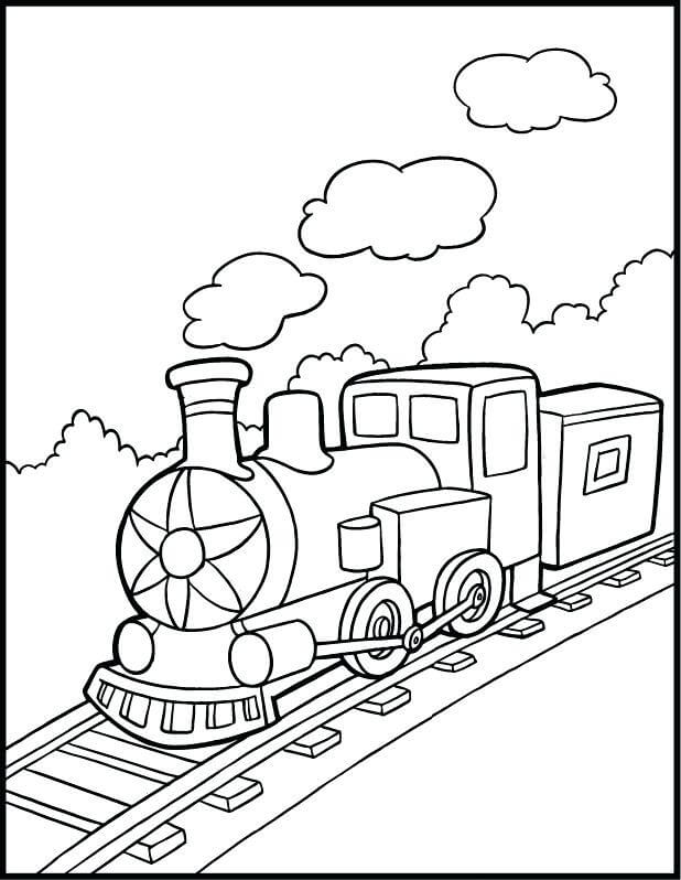 Train Coloring Pages For Boys