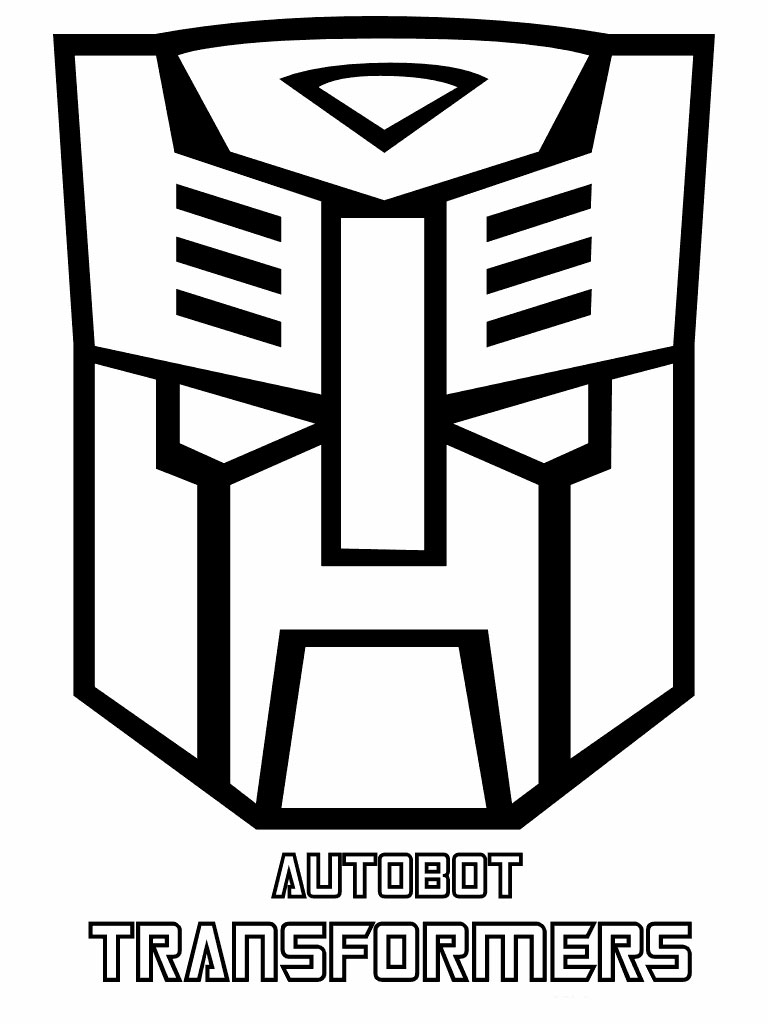 Transformers Autobot Mask Coloring Pages