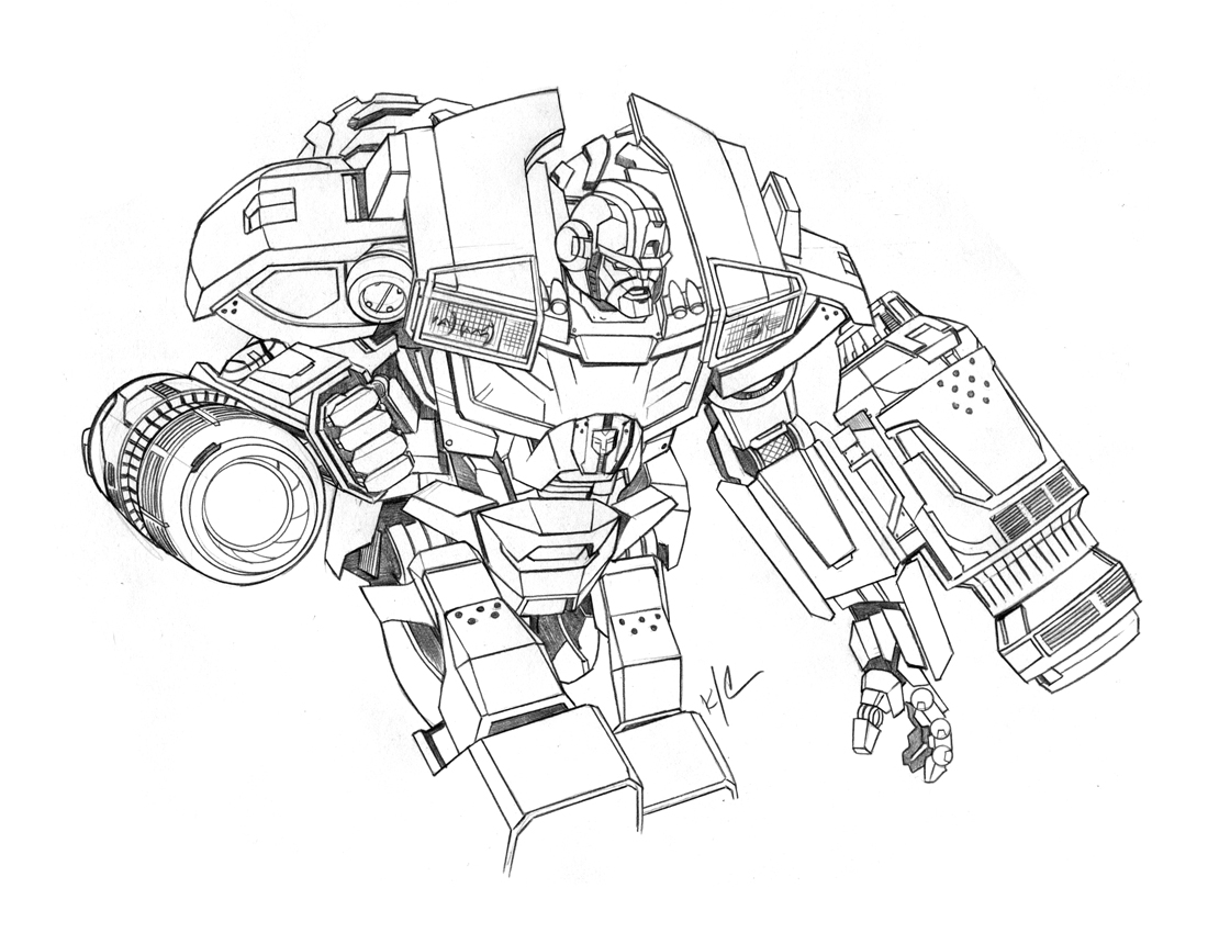 Transformers Coloring Page Printable