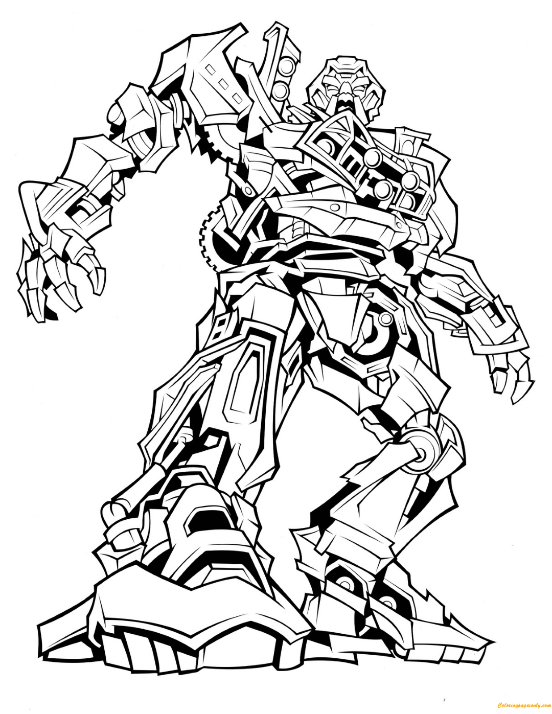 Transformers Coloring Pages Ratchet