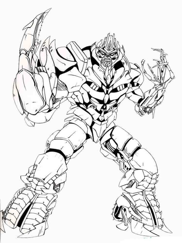 Transformers Villain Coloring Page