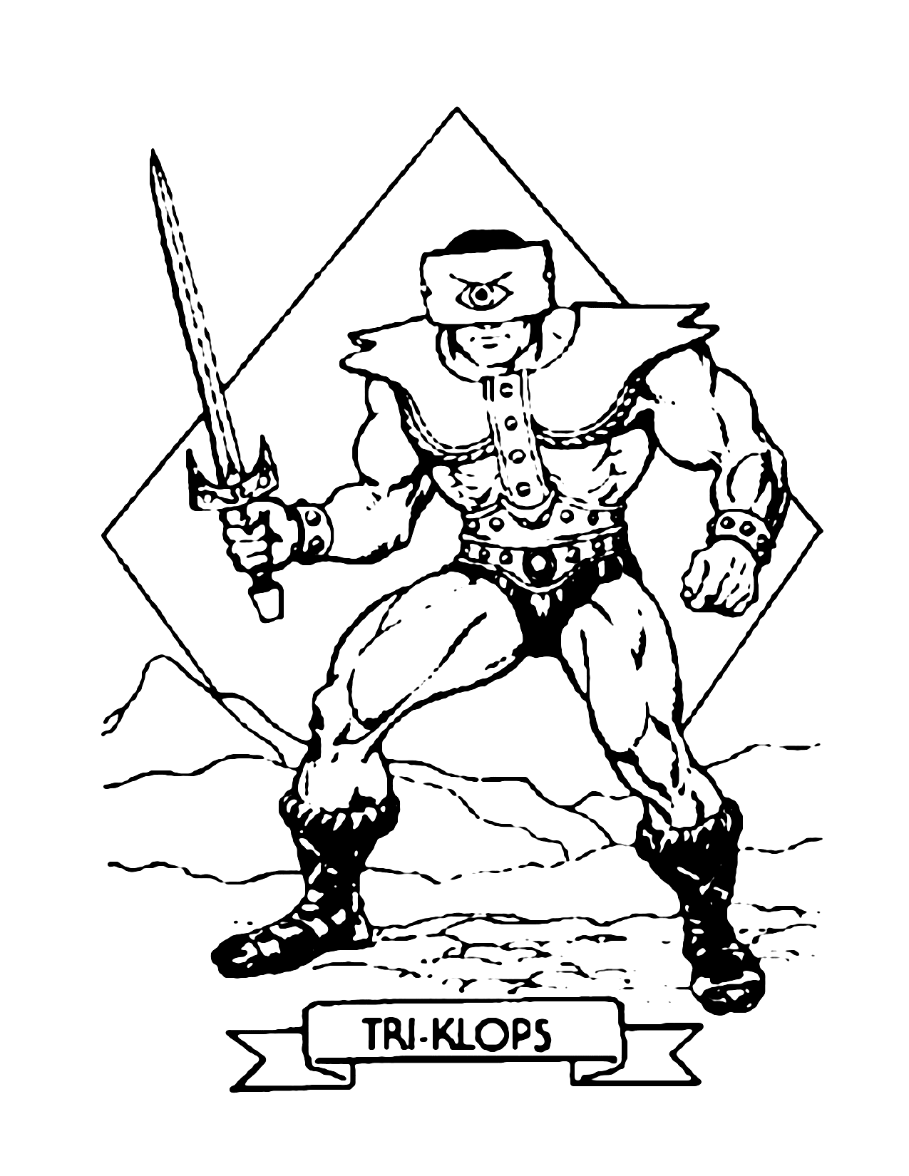 Triclops He Man Coloring Page