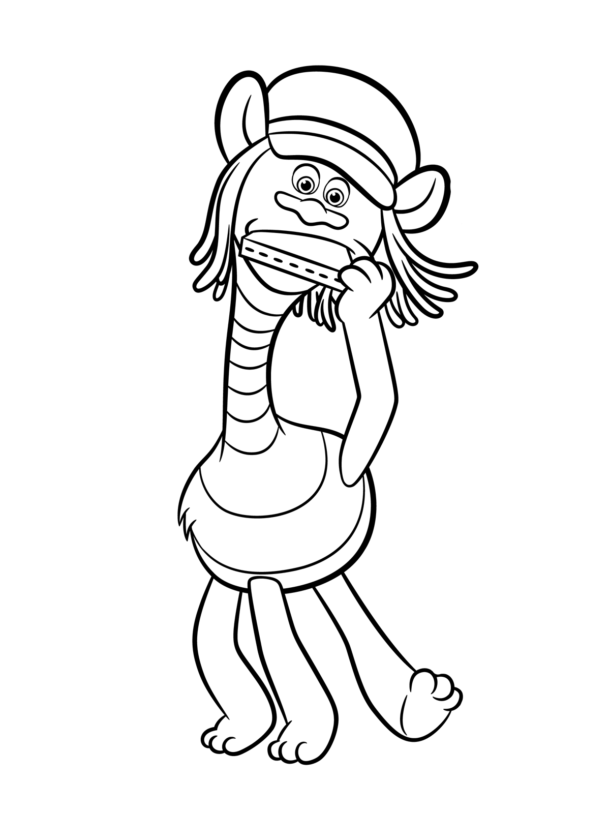 Trolls Coloring Pages - Cooper