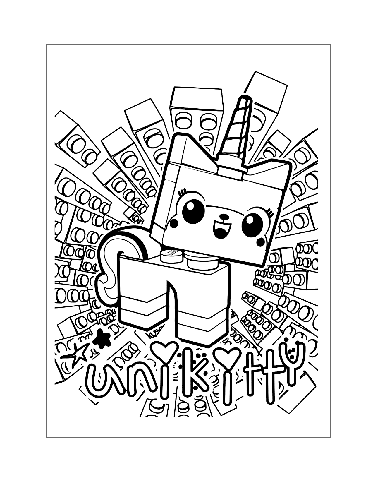 Unikitty Lego Coloring Page