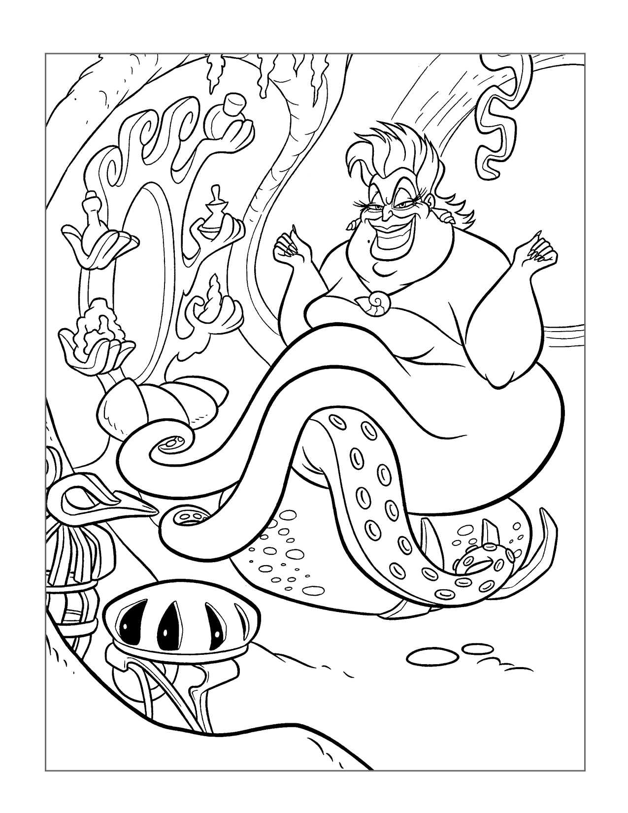 Ursula Little Mermaid Coloring Page