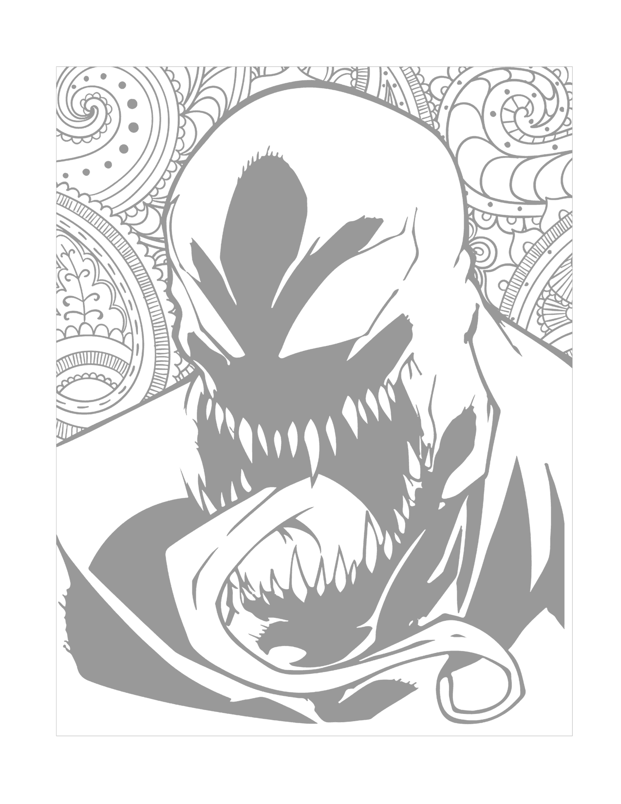 Venom Tracing Page To Color