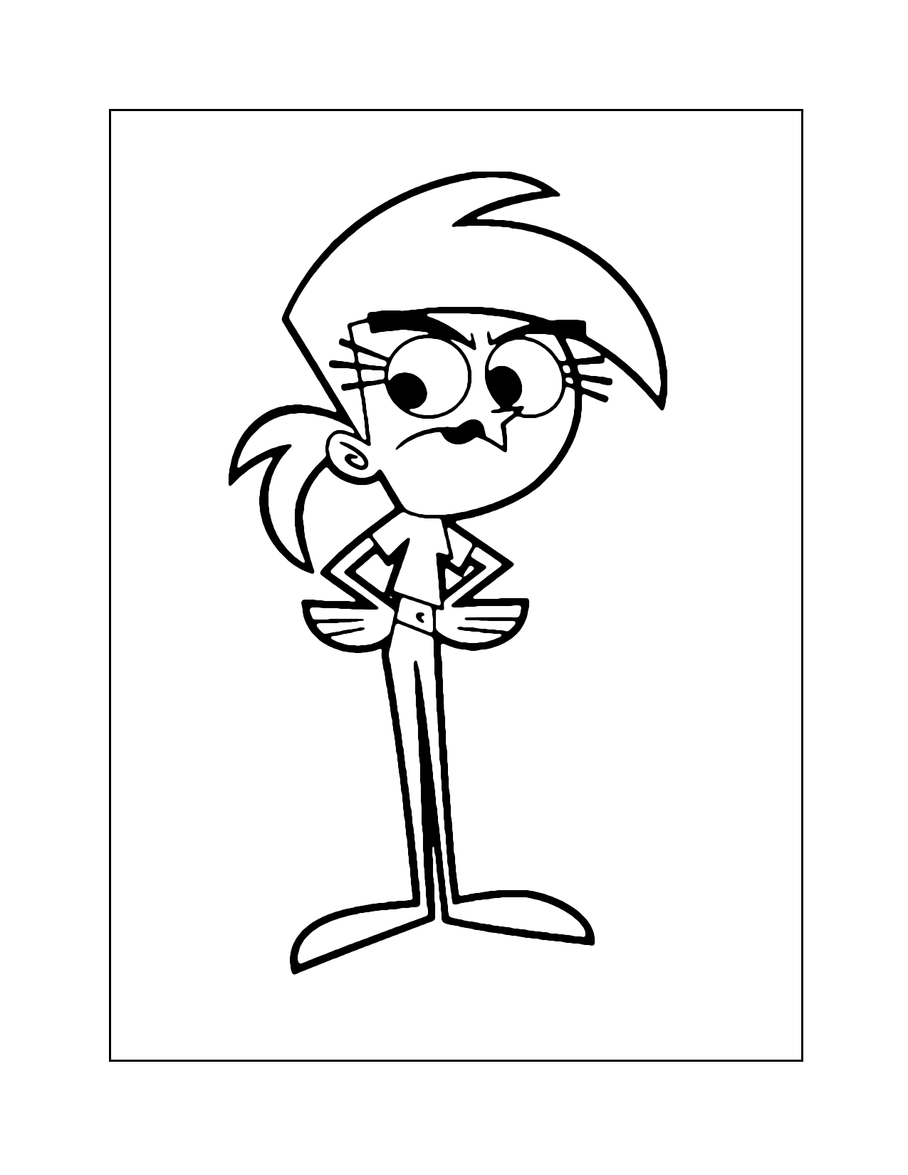 Vicky Fairly Odd Parents Coloring Page