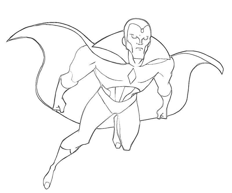 Vision - Avengers Coloring Pages