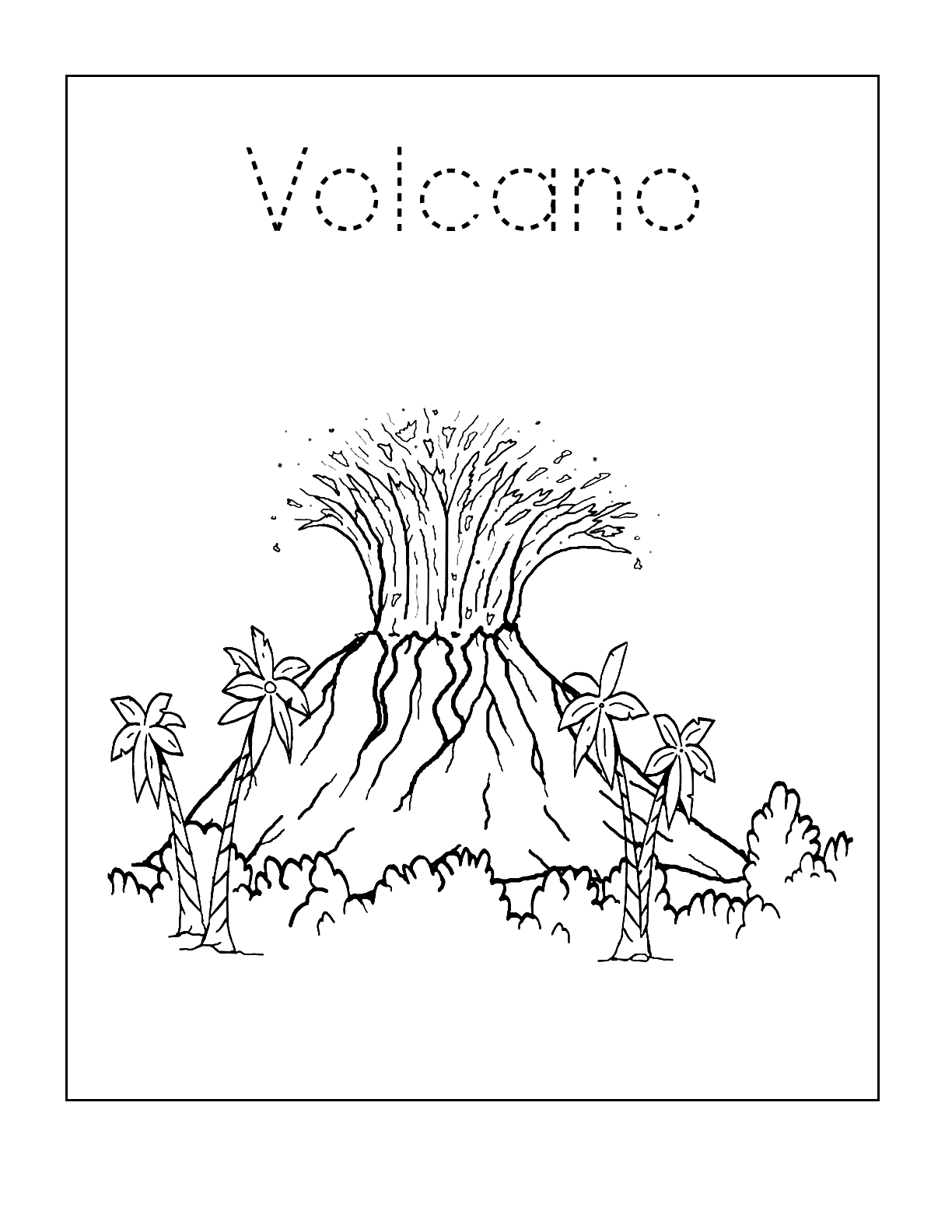 Volcano Printable Worksheet