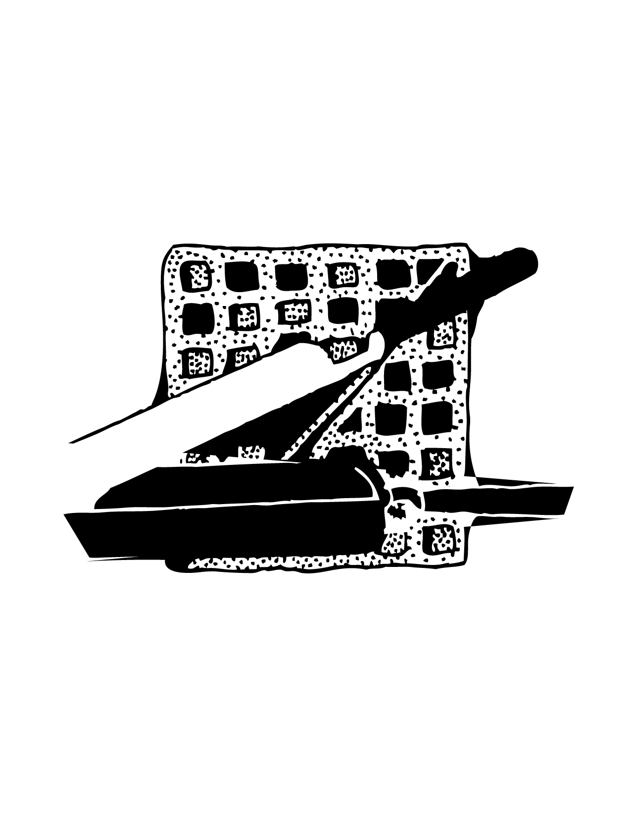 Waffle Maker Coloring Page