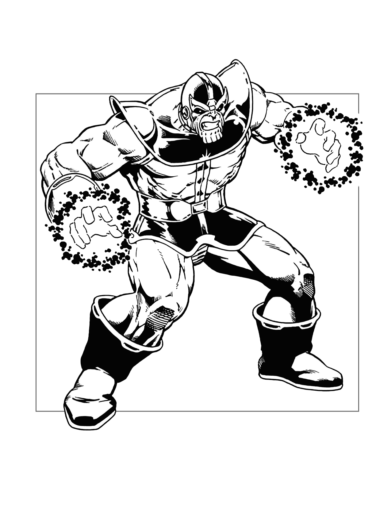 Warlord Thanos Coloring Page
