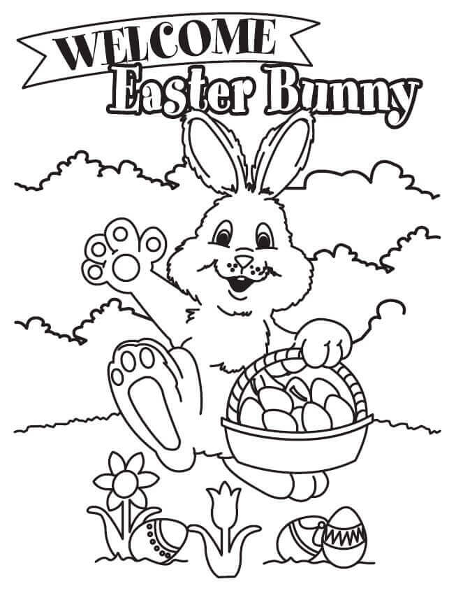 easter bunny coloring pages – coloringrocks