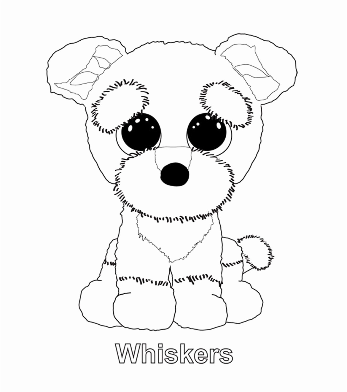Whiskers - Beanie Boo Coloring Pages