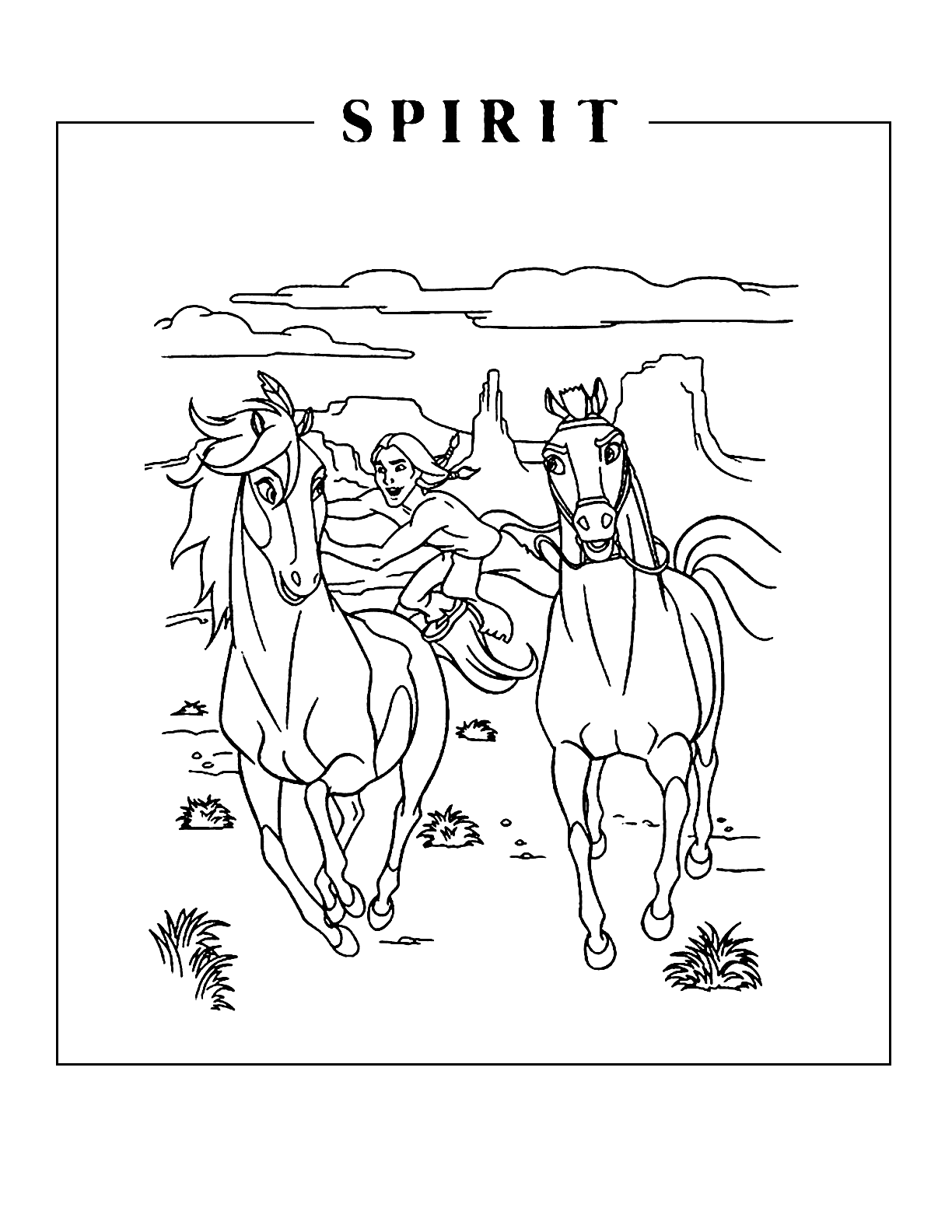 Wild Spirit Coloring Pages