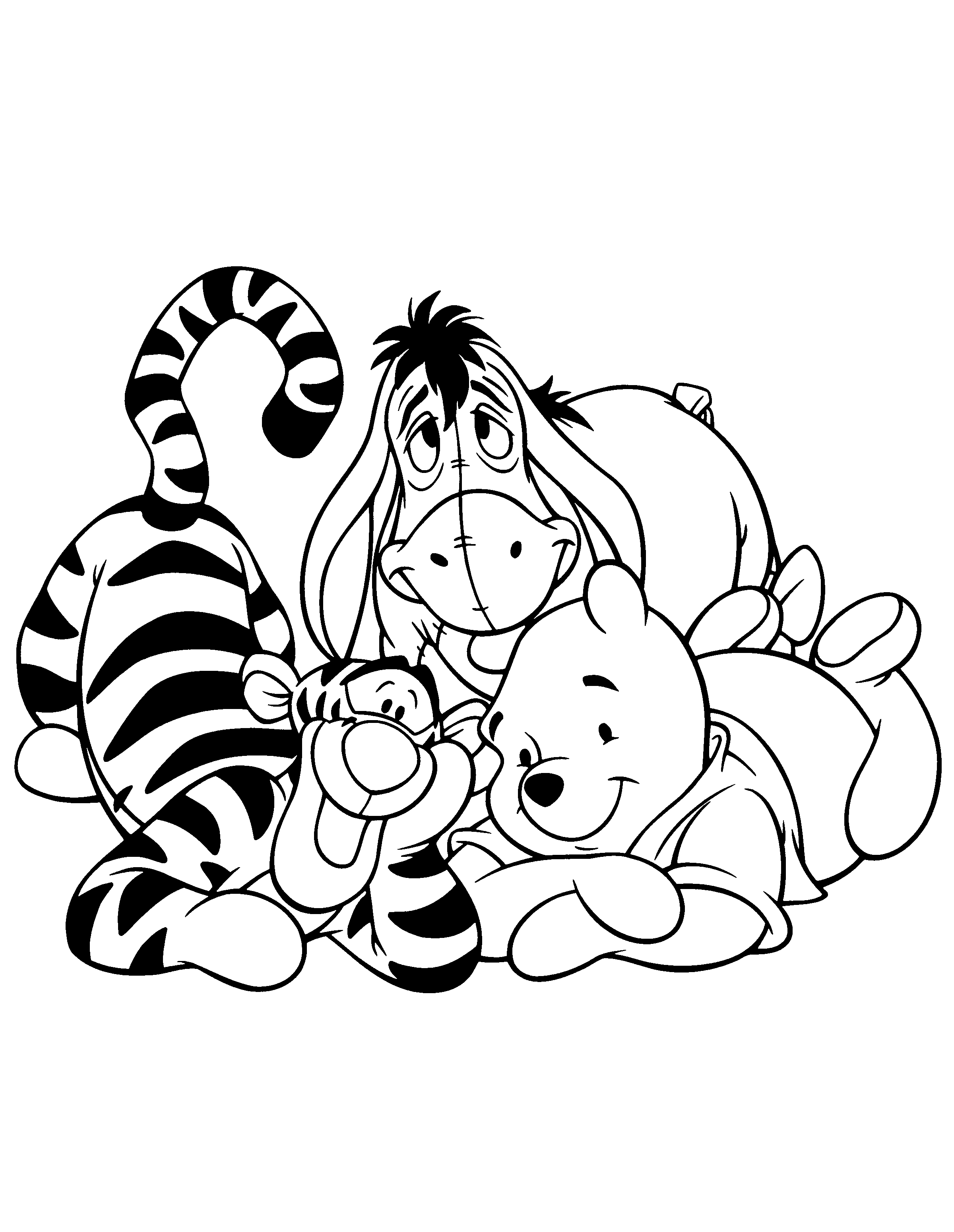 Winnie the Pooh Coloring Page Printable