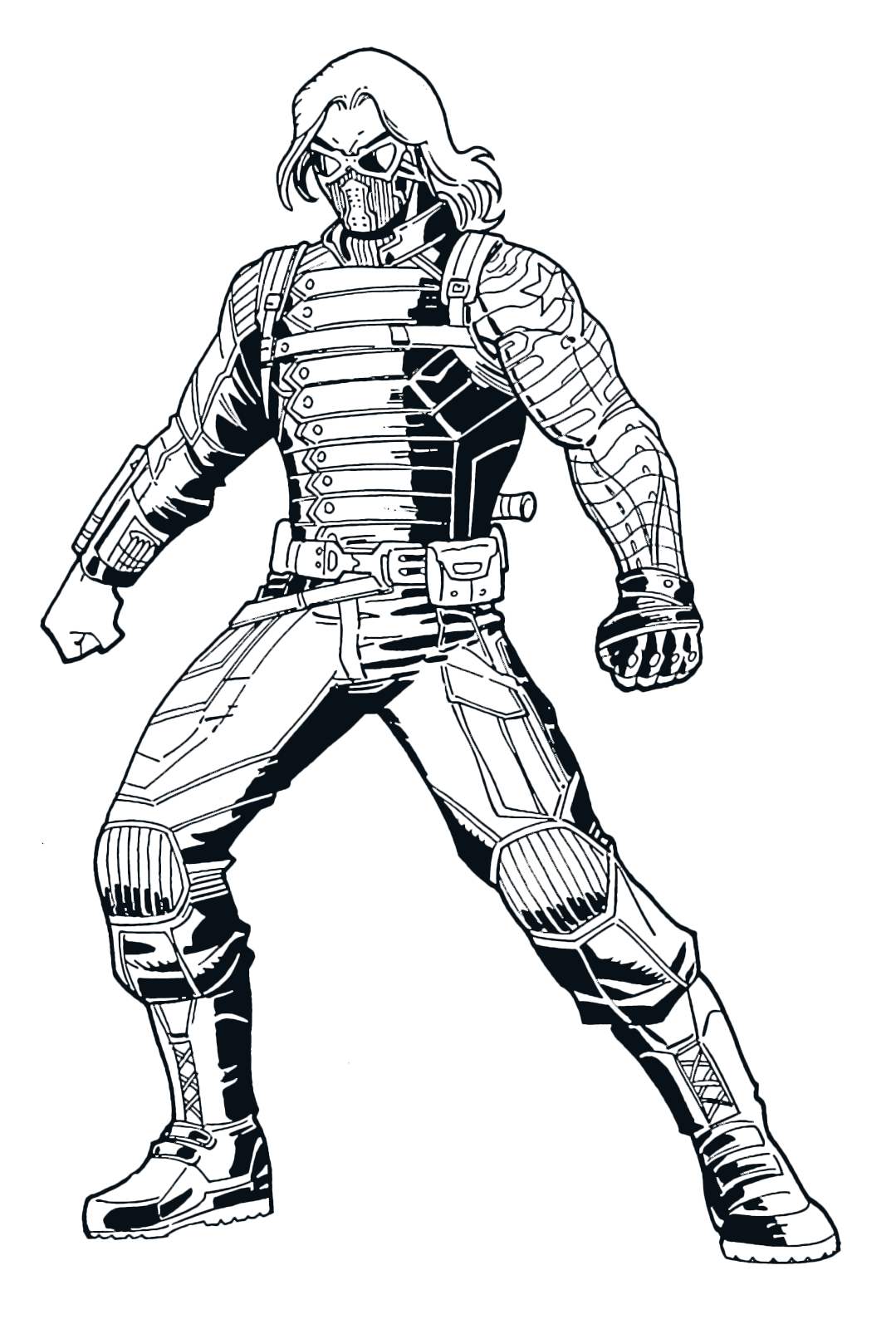 Winter Solider - Avengers Coloring Pages