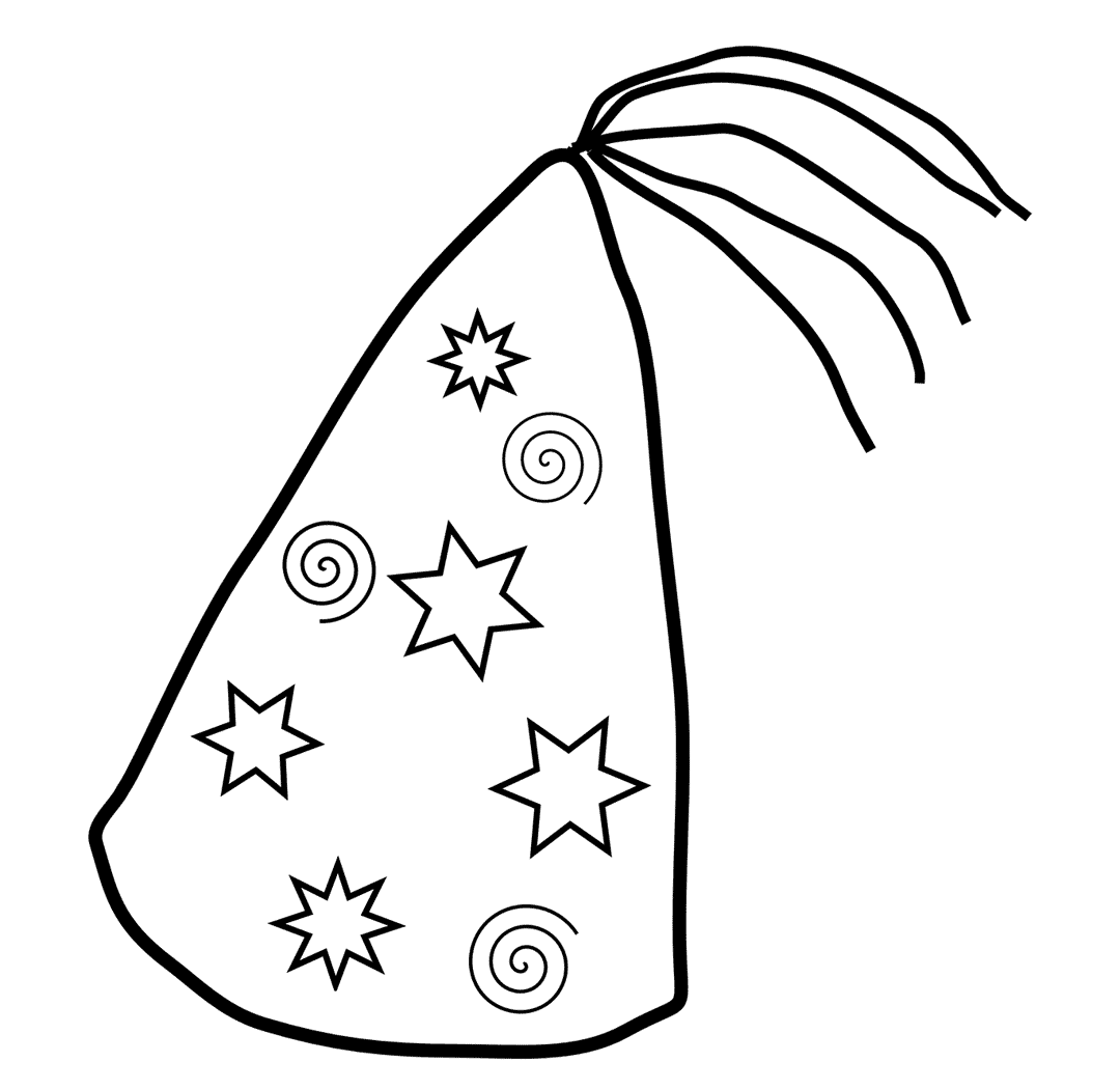 Wizard Hat Coloring Page