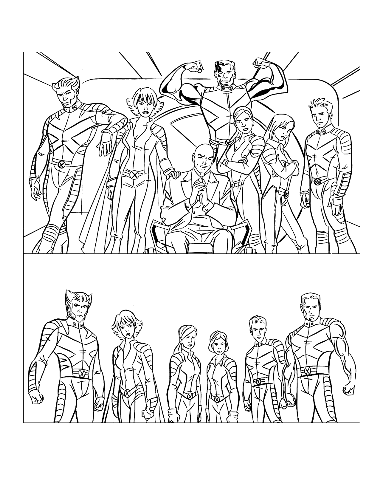 Wolverine And Xmen Coloring Page