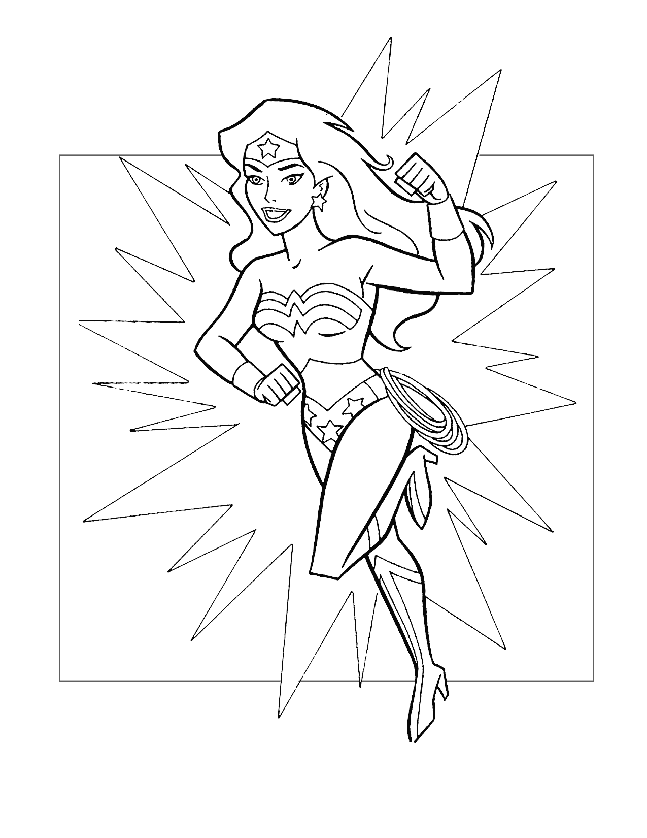 Wonder Woman Coloring Page