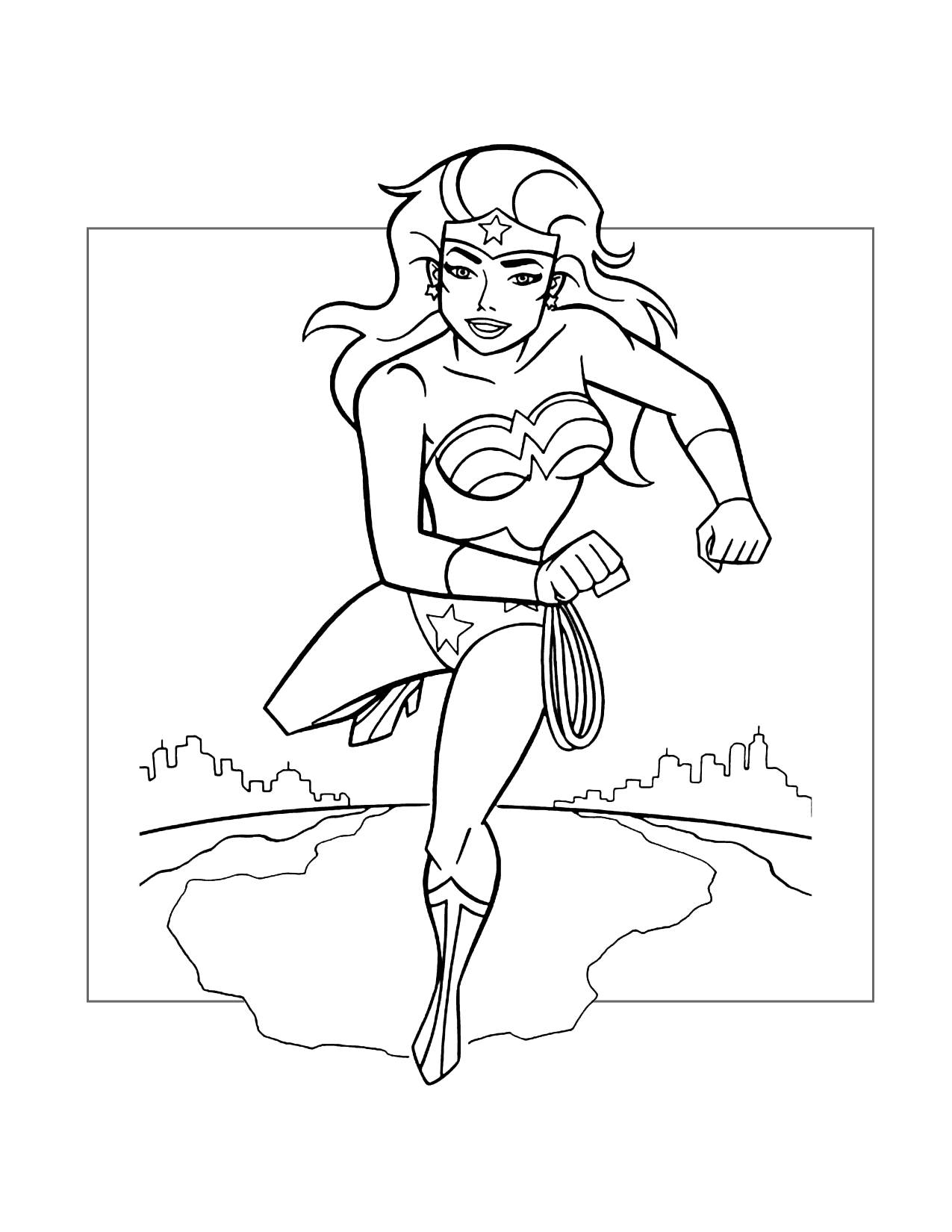 Wonder Woman Coloring Pages