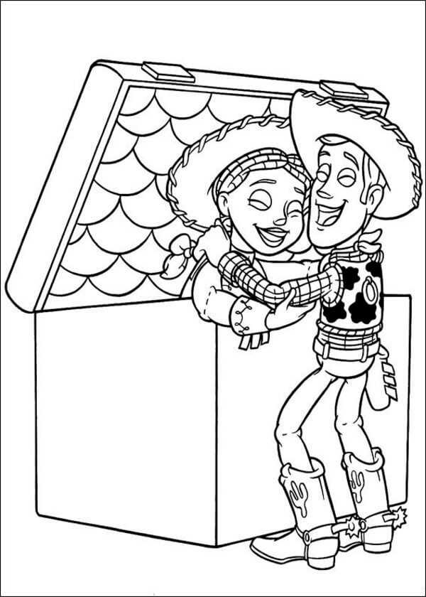 Woody And Jessie Toy Story Coloring Pages
