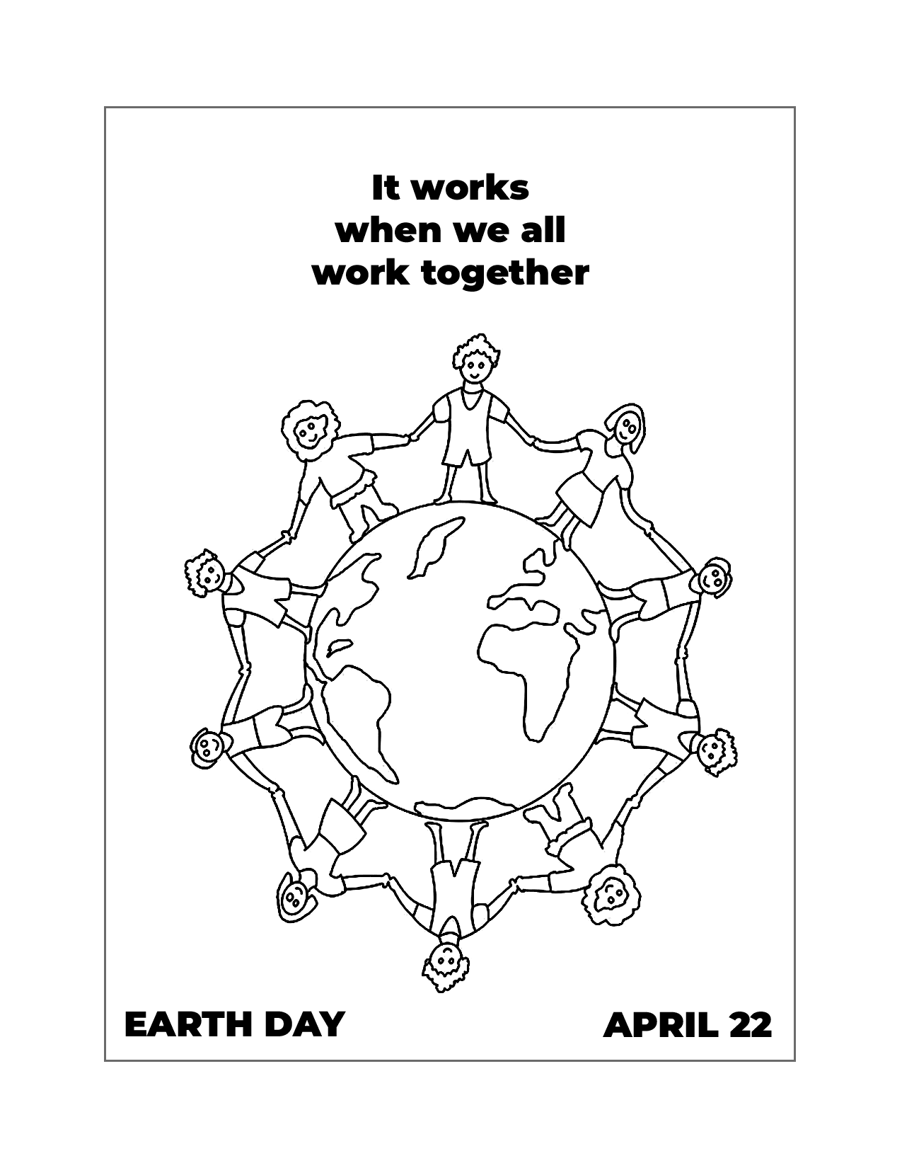 Work Together Earth Day Sheet