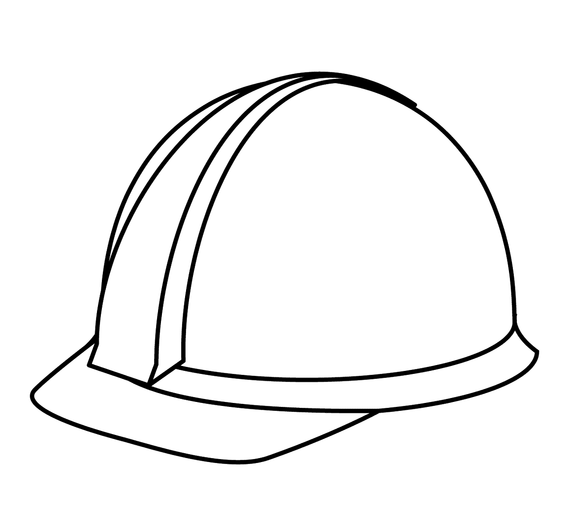 Workers Hard Hat Coloring Page