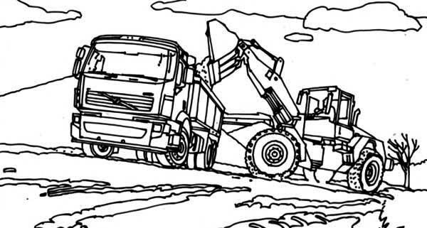 Working Truck Coloring Pages