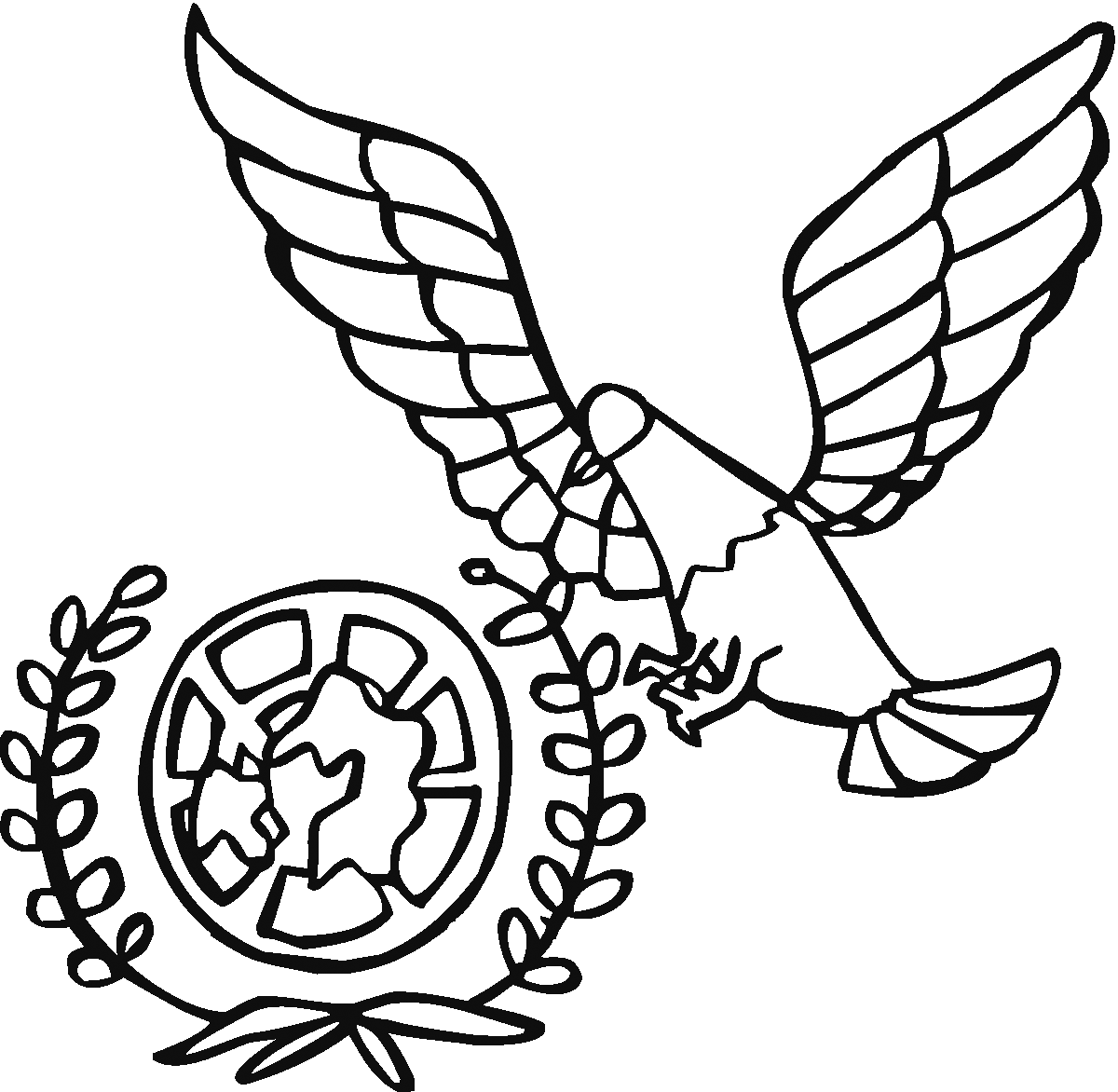 World Peace Dove Coloring Page