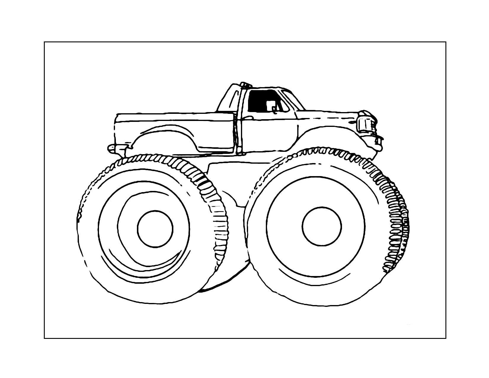 Xl Monster Truck Coloring Page