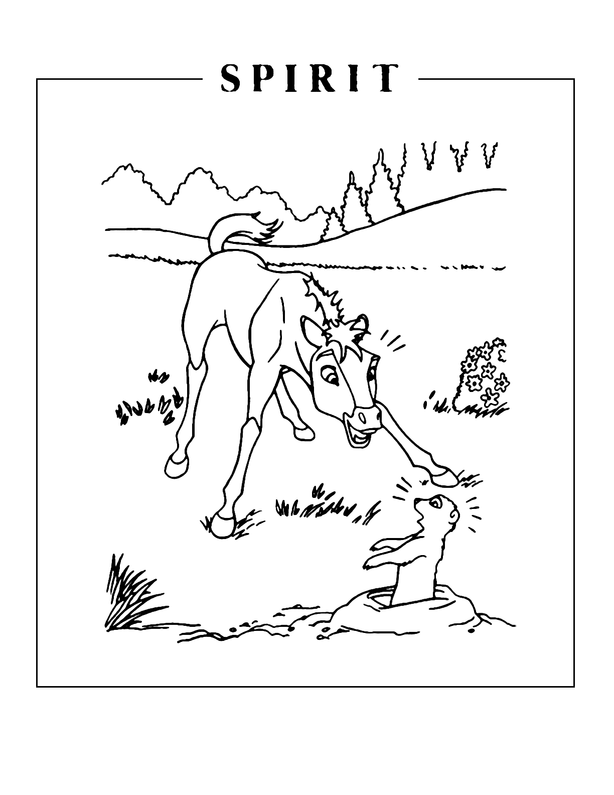 Young Spirit Coloring Page