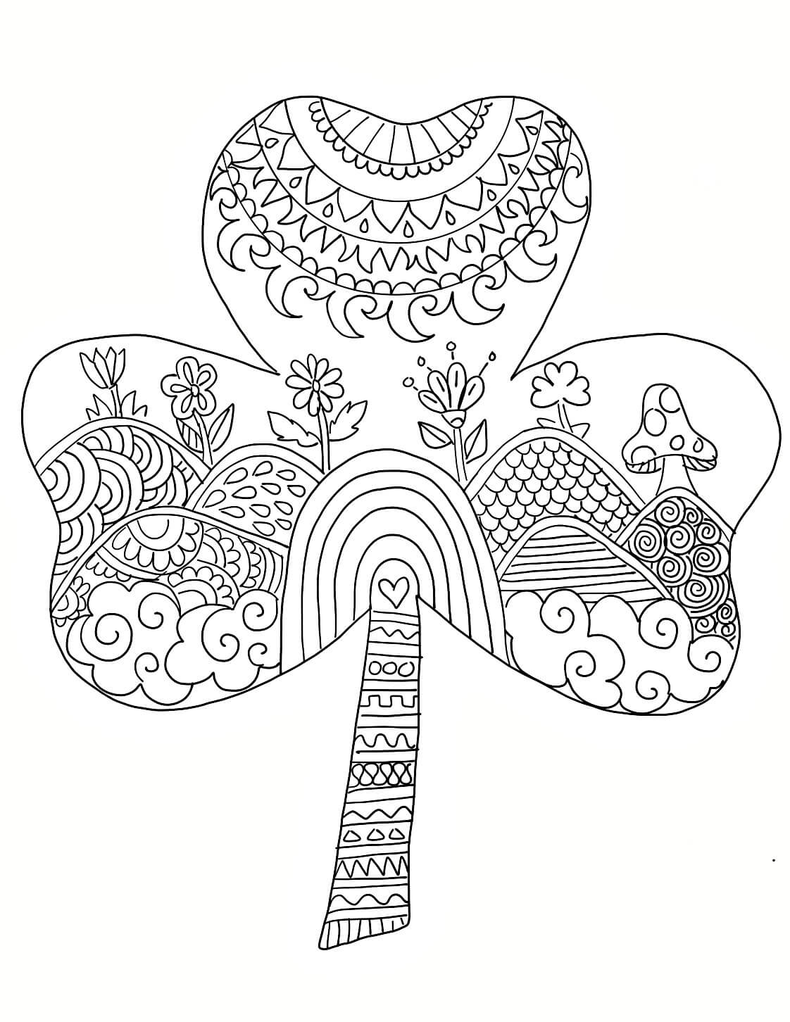 Zen St Patricks Day Coloring Pages