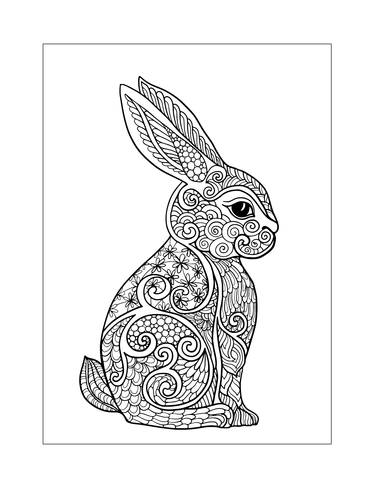 Zen Swirl Coloring Page