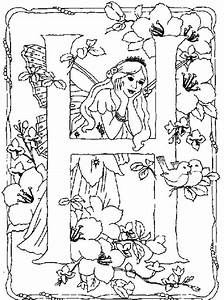 Alphabet Fairy Coloring Pages