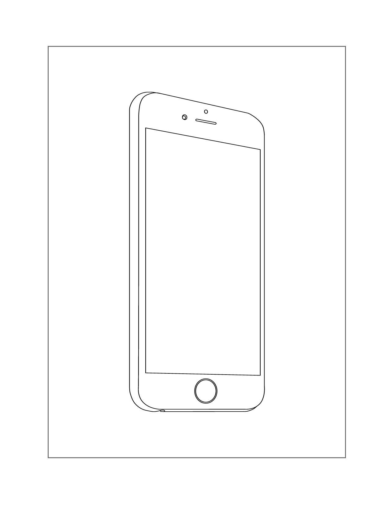 Iphone Printable Coloring Page
