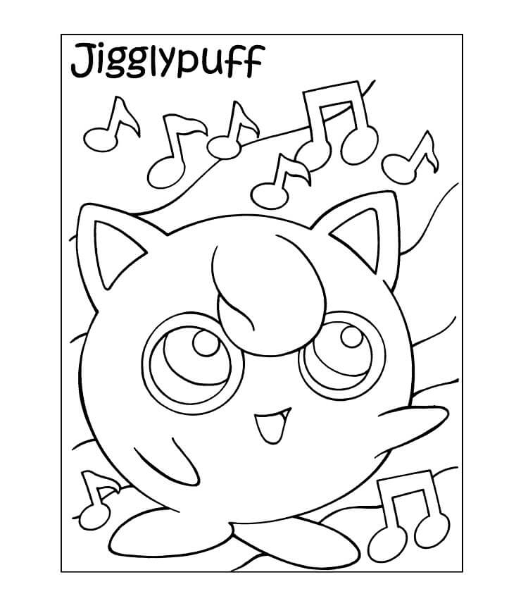 Pokemon Coloring Pages Jigglypuff
