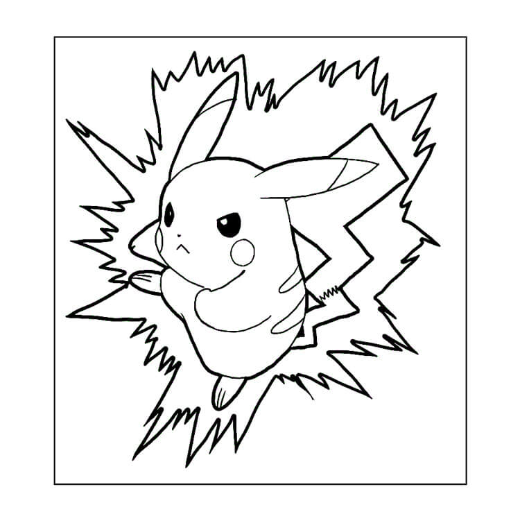 Pokemon Coloring Pages Pikachu