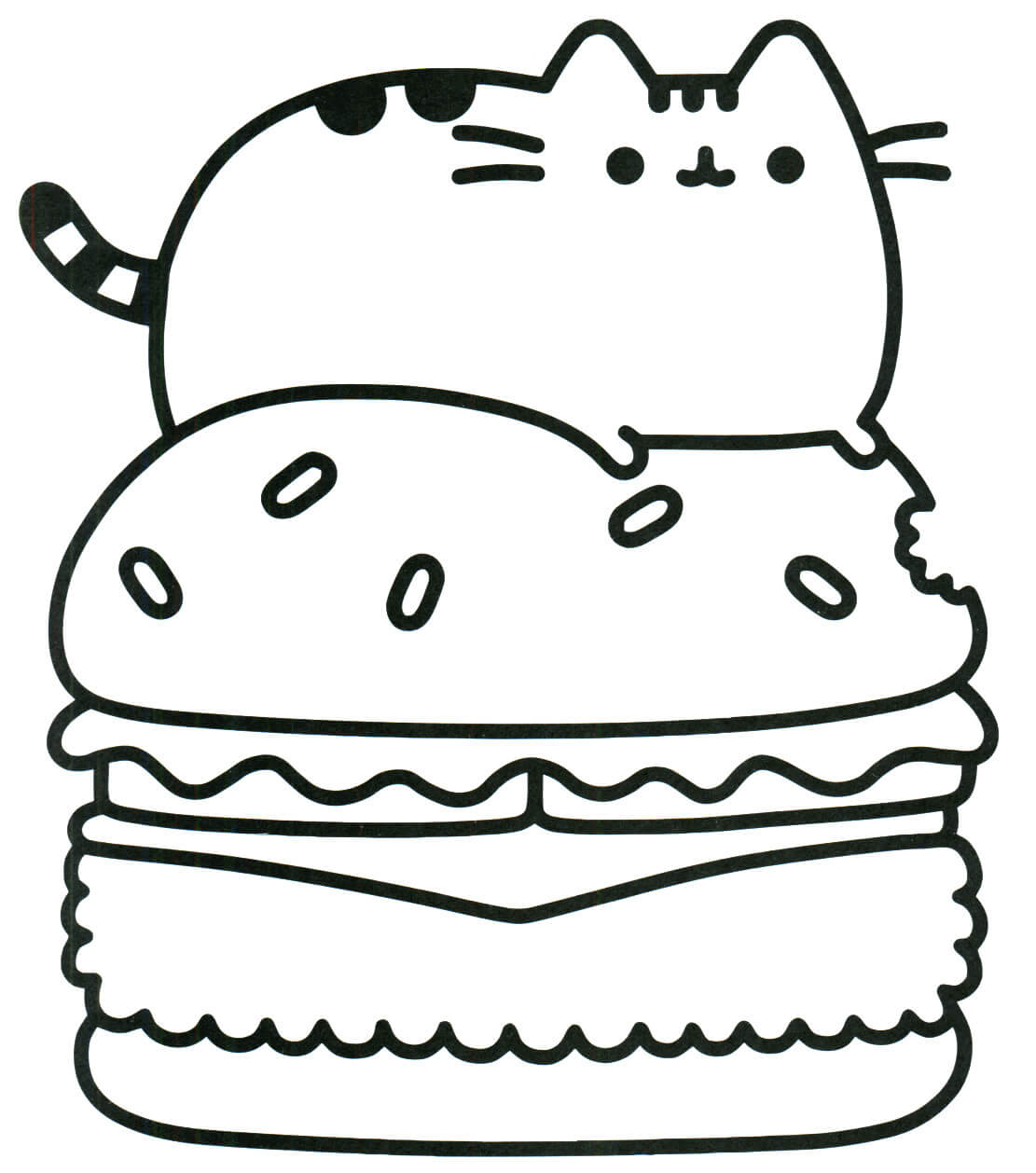 Special Pusheen Coloring Pages Cat Colorings World Page